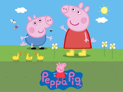 Desenhar e Pintar Passo a Passo Desenho da Peppa Pig e George brincando com  brinquedos Educativos 