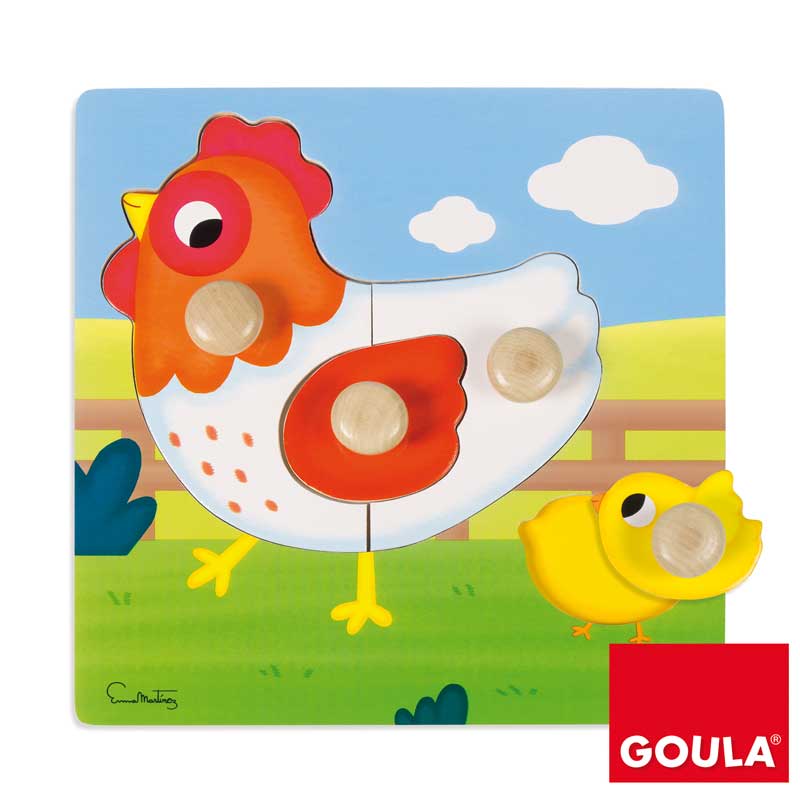 Puzzle madeira Galinha