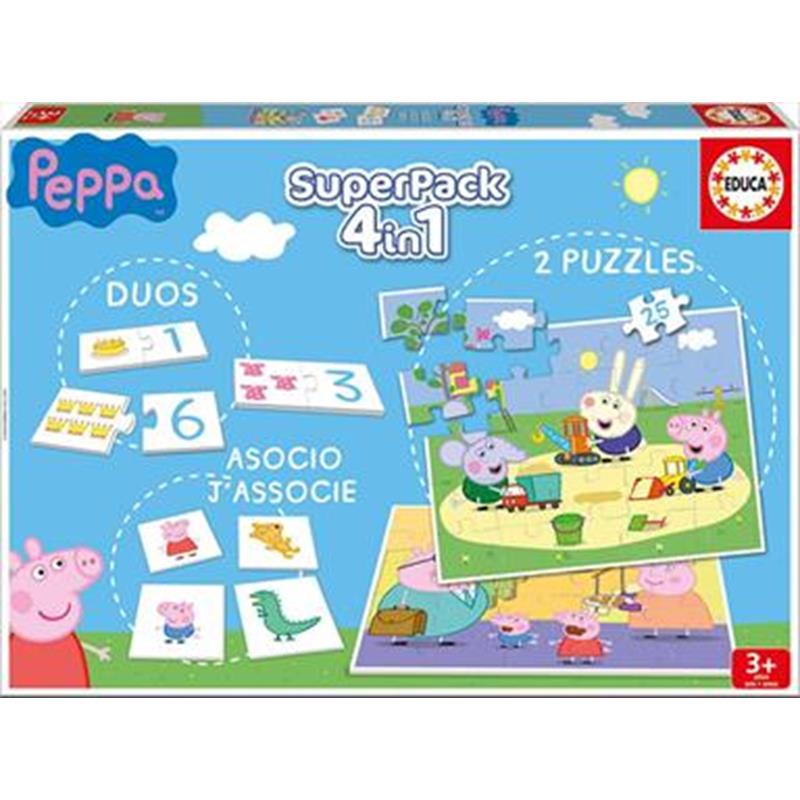 Educa superpack 4 em 1 Jogos Peppa Pig