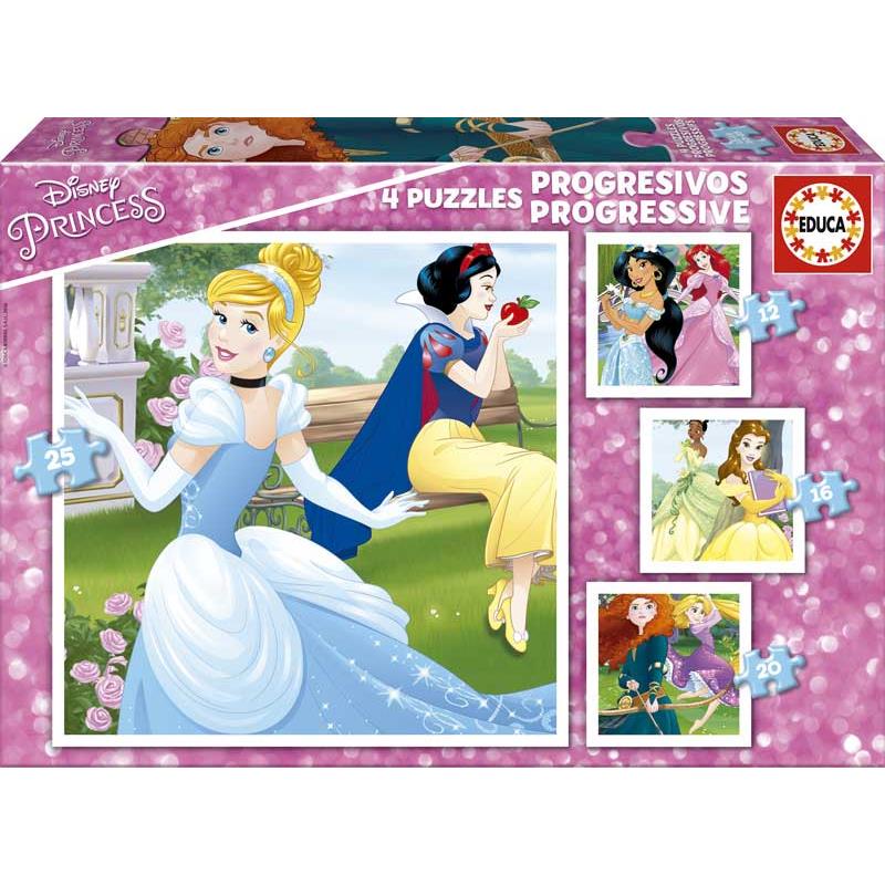 Educa puzzle progressivo Disney princess