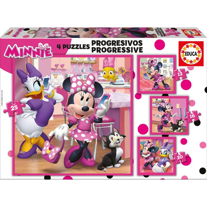 Educa Puzzle Progressivo Minnie Ajudantes Felizes