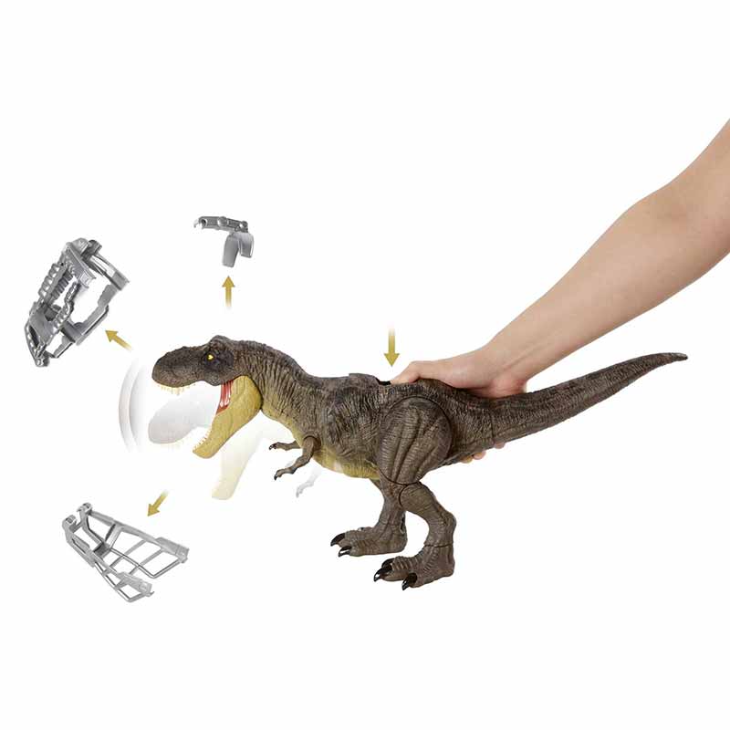 Comprar Jurassic World T Rex pisa e ataca de Mattel