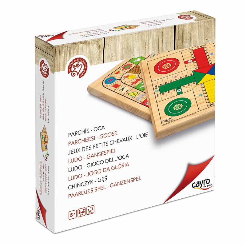 Comprar Jogo Ludo e ganso madeira com acessorios 40x40 de Cayro