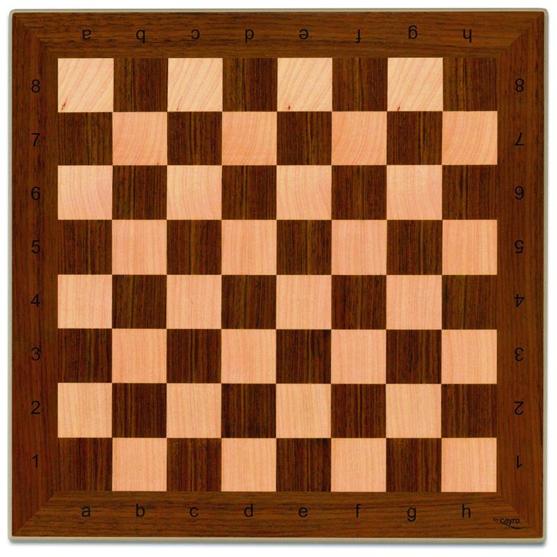 Tabuleiro de xadrez em madeira roxinho 40x40 c/ brilho