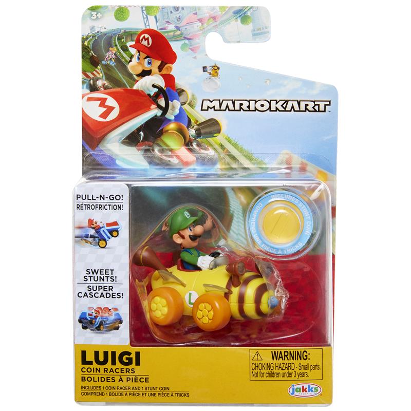 Super Mario Bross carro Coin Racers Luigi