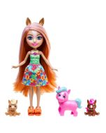 Enchantimals Boneca Pensee Pony família de pets