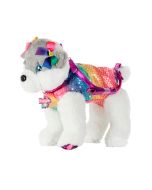 Peluche Mala Doggie Star Husky Arcoiris Hasky