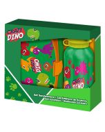 Conjunto cantil alumínio e lancheira Dino crazy