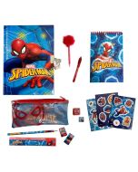 Conjunto de papelaría e autocolantes Spiderman