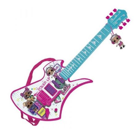 Guitarra eletrônica com luz LOL