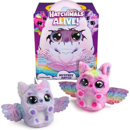 Hatchimals Pufficorn mascote digital