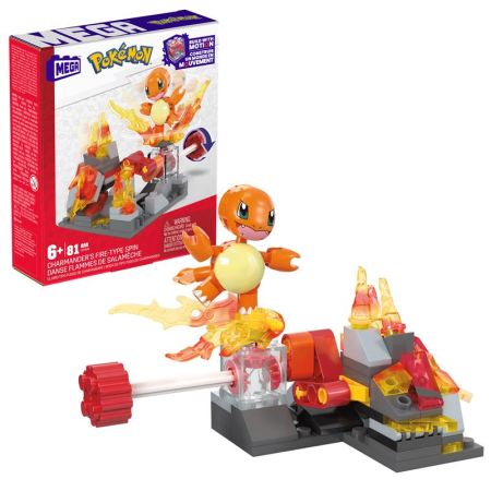 Mega Block Pokemon construtor Charmander