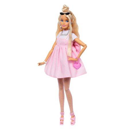 Barbie deluxe boneca vestido com laço