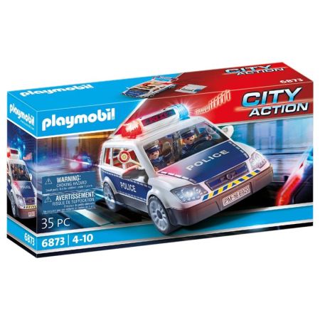 Playmobil City Action carro policia luzes e sons