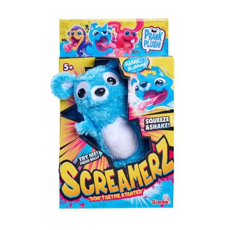 Peluche marionete Screamerz Cão azul