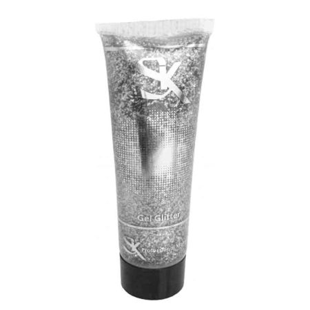 Tubo de Gel Glitter 30 ml Plateado