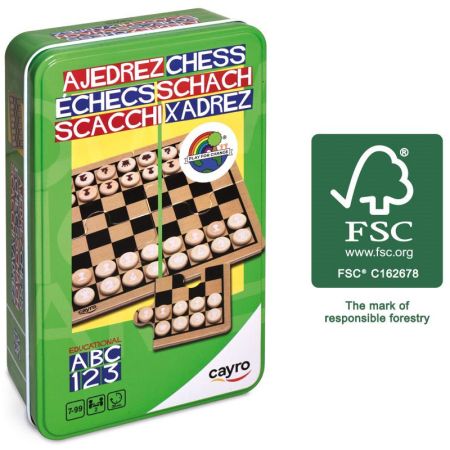 Comprar Tabuleiro de xadrez de madeira 40x40 de Cayro