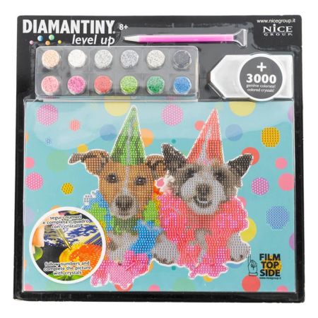 Diamantiny Level Up animais estimação casal cães