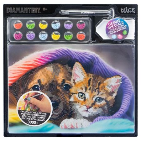 Diamantiny pintar com diamantes animais estimação