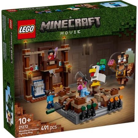 Lego Minecraft ring de combate de manção bosque