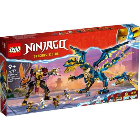 Lego Ninjago dragão Elemental vs Meca Emperatiz