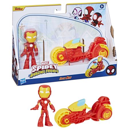 Spidey mota e figura Iron Man