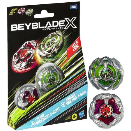 Beyblade X pack de 2 sem lançador stdo