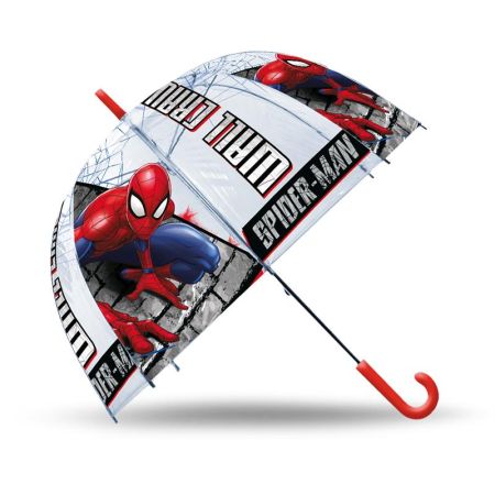 Guarda-chuva Spideman transparente, manual 46 cm