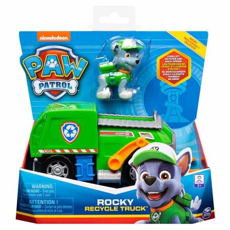 Patrulha Pata veiculo basico com figura Rocky