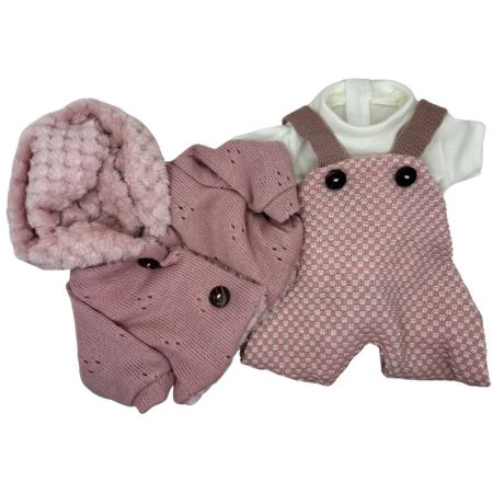 Roupa bebé Elegance macacão e casaco pelo 40 cm