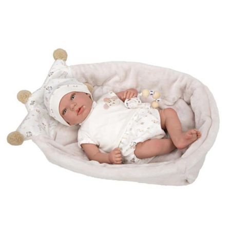 Bebé Reborn Aday 40 cm com alcofa