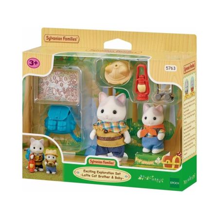 Sylvanian Families conju exploradores gato Latte