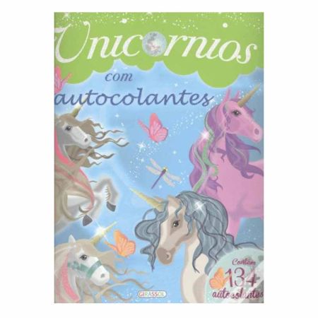 Livro Unicórnios com Autocolantes