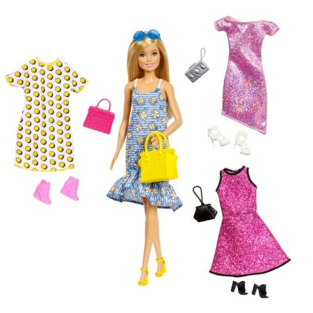 Barbie fashionista com 4 modas
