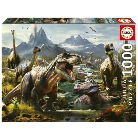 Educa Puzzle 1000 Dinossauros ferozes
