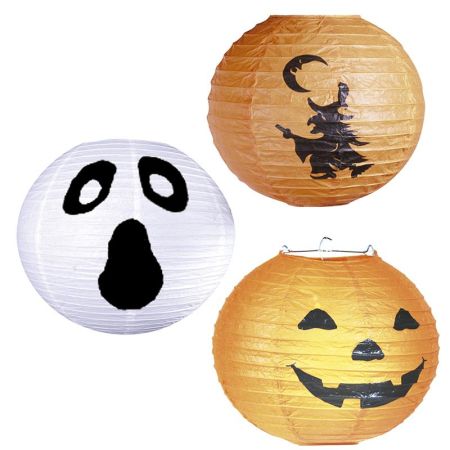 Farol Japones Halloween 25cm