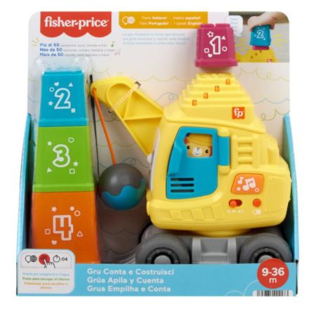 Fisher Price grua conta e empilha