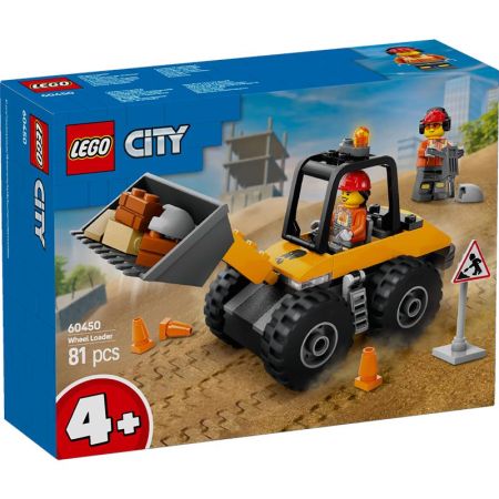 Lego City Carregadora com rodas amarela