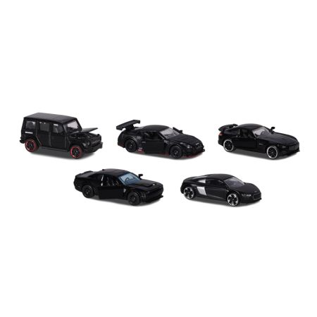 Majorette giftpack 5 carros pretos