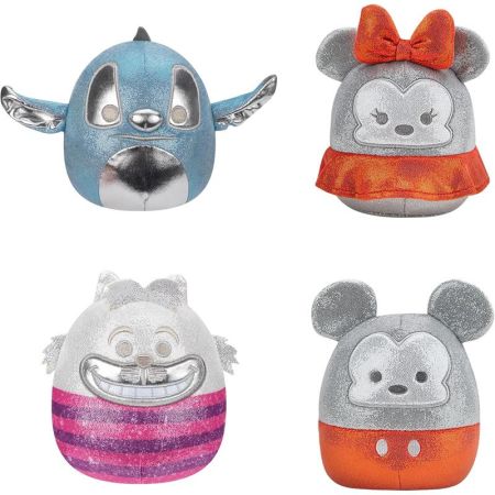 Squishmallows Peluche Disney pack 4 12cm