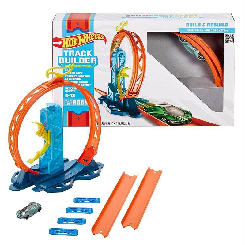 Hot Wheels Track Builder Pista Lançador com Looping Ajustável -  Mattel