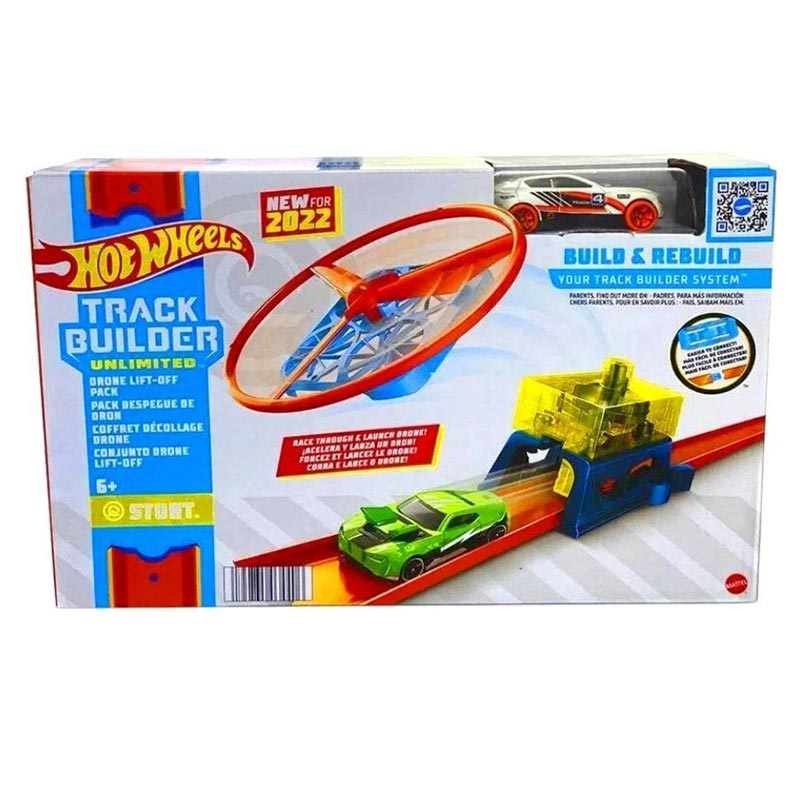 Hot Wheels Track Builder Pista Lançador com Looping Ajustável -  Mattel