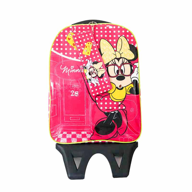 Mochila escolar Minnie trolley desmontável 42cm