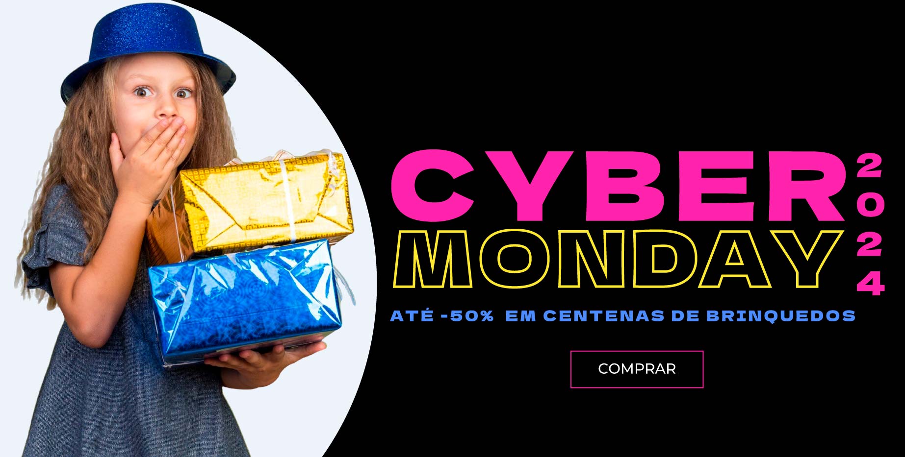 comprar brinquedos com descontos cyber monday