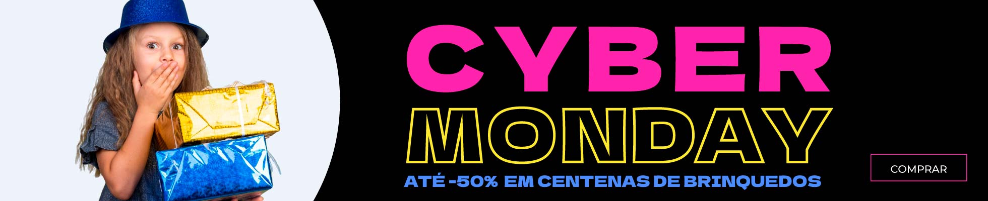 comprar brinquedos com descontos cyber monday