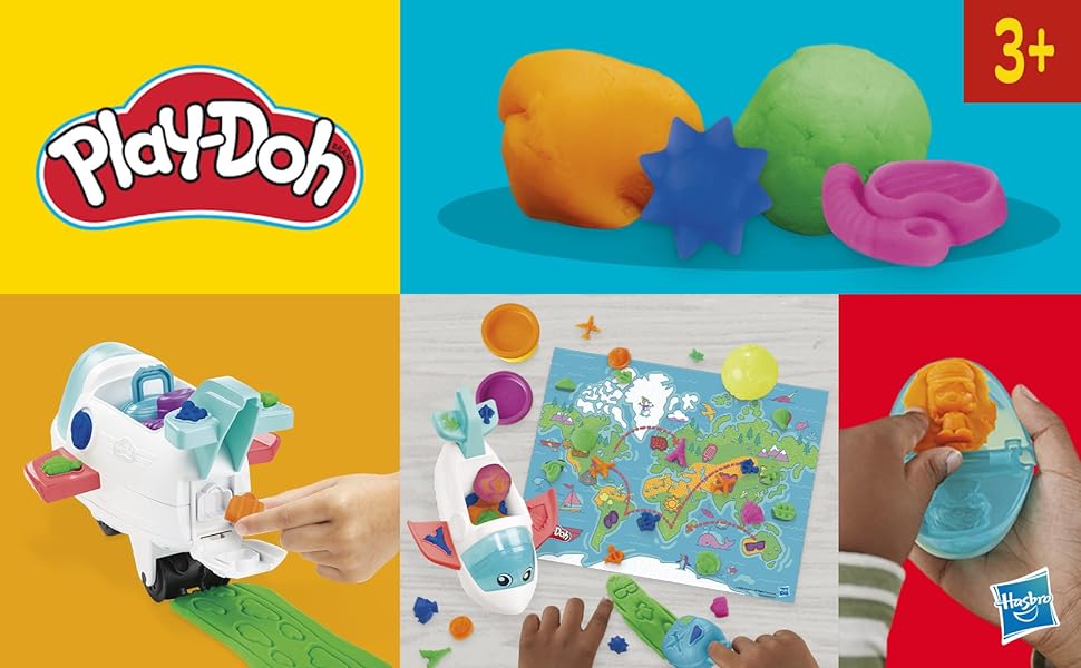 Playdoh primeiras criações com avião