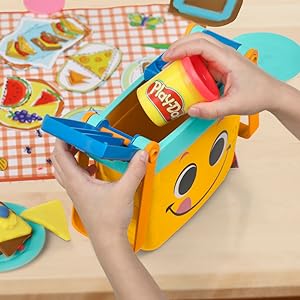 Playdoh plasticina primeiras criações com cesto de picnic