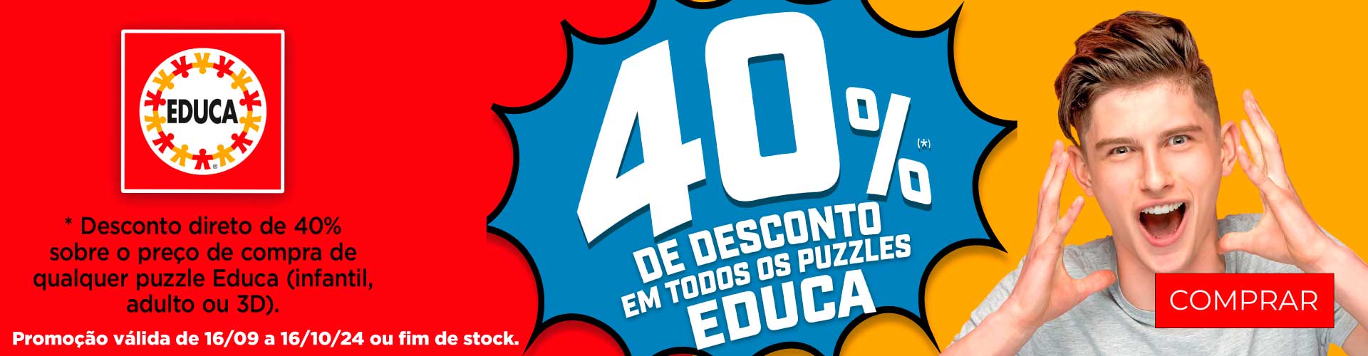 Promoção em puzzles Educa