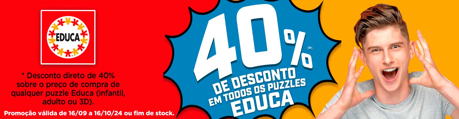 comprar educa puzzles com desconto de 40%