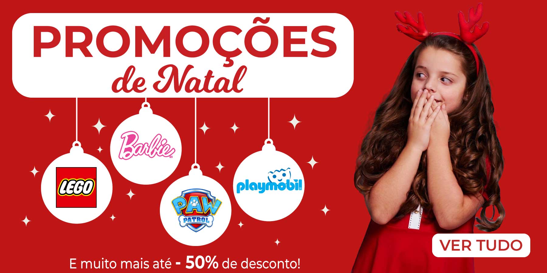 promoção em brinquedos para o Natal